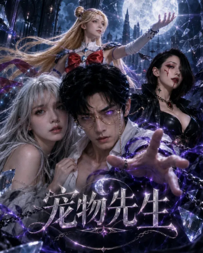 黄火短剧都市奇幻短剧《宠物先生》脑洞题材海报